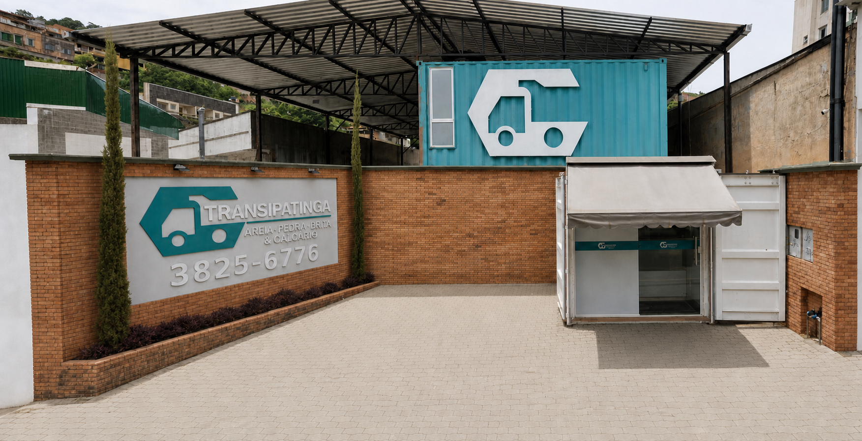 Fachada da Transipatinga na Avenida das Flores, em Ipatinga